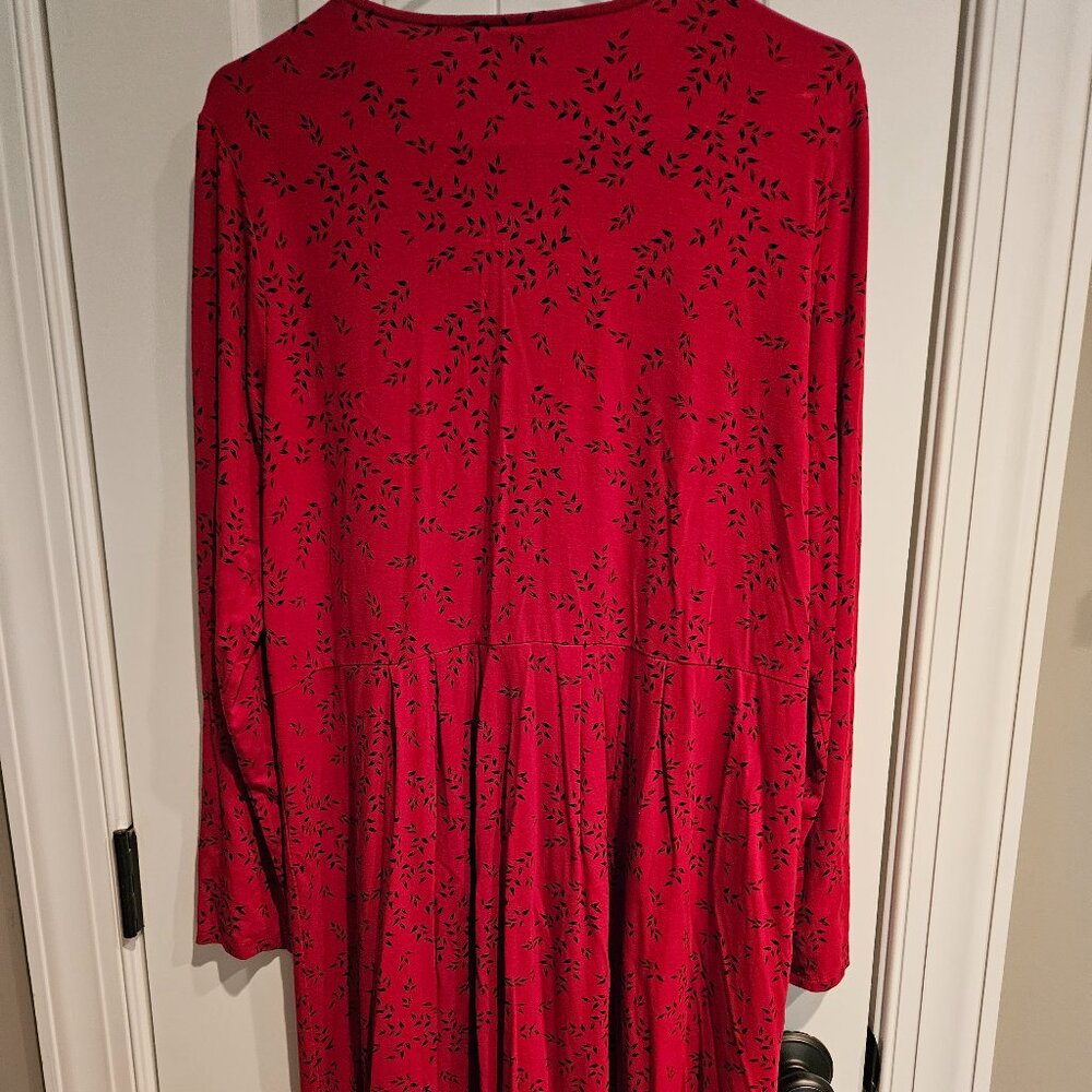 Red and black J.Jill Shift Dress